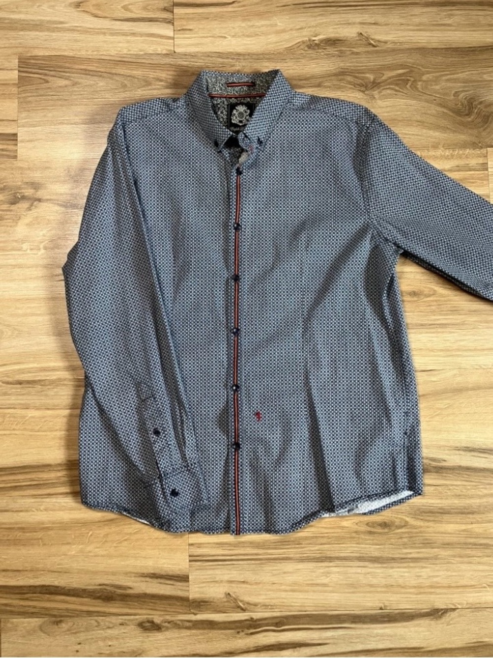 English Laundry Geometric Print Button-down